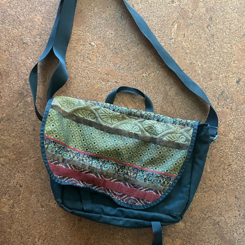 Artisan Patchwork Crossbody Bag - image 1